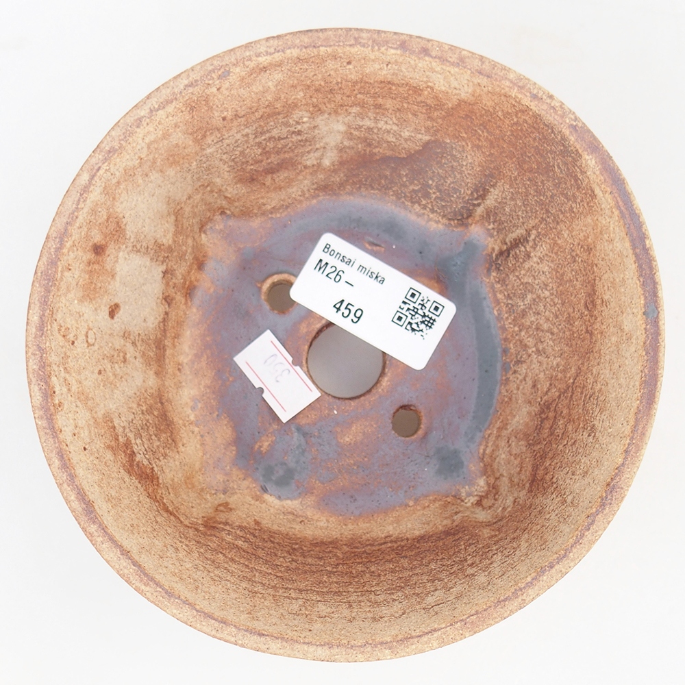 Ceramic bonsai bowl 13,5 x 13,5 x 6,5 cm, brown