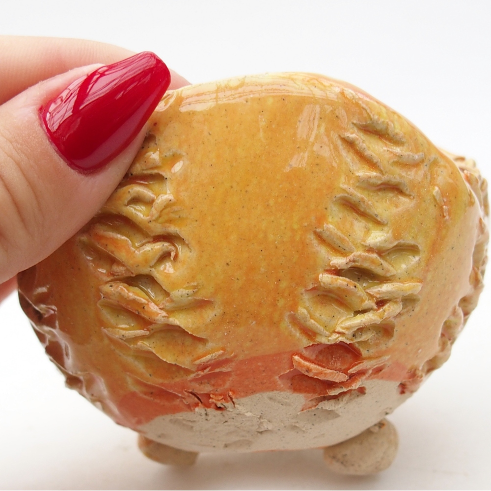 Ceramic shell 8,5 x 8,5 x 6 cm , yellow