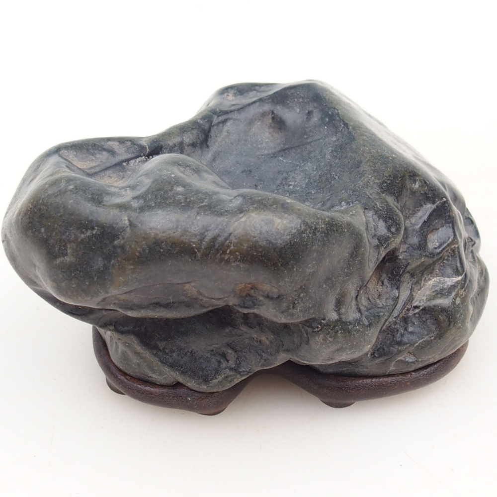 Suiseki - Stone with DAI (wooden pad)