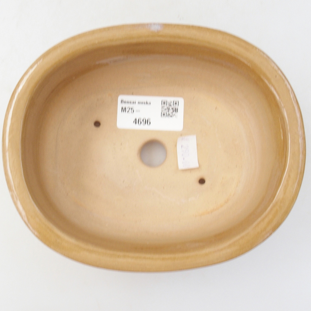 Ceramic bonsai bowl 15,5 x 12 x 5,5 cm, color beige