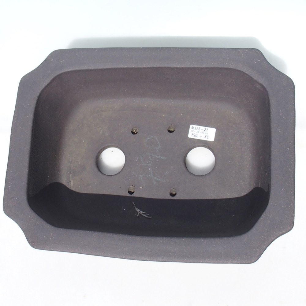 Bonsai bowl 40 x 30 x 12 cm - brown