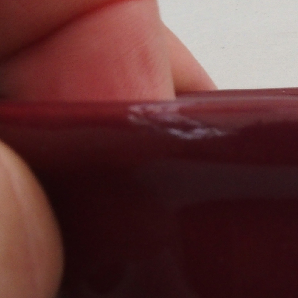 Mini bonsai bowl 6 x 6 x 2,5 cm, color burgundy