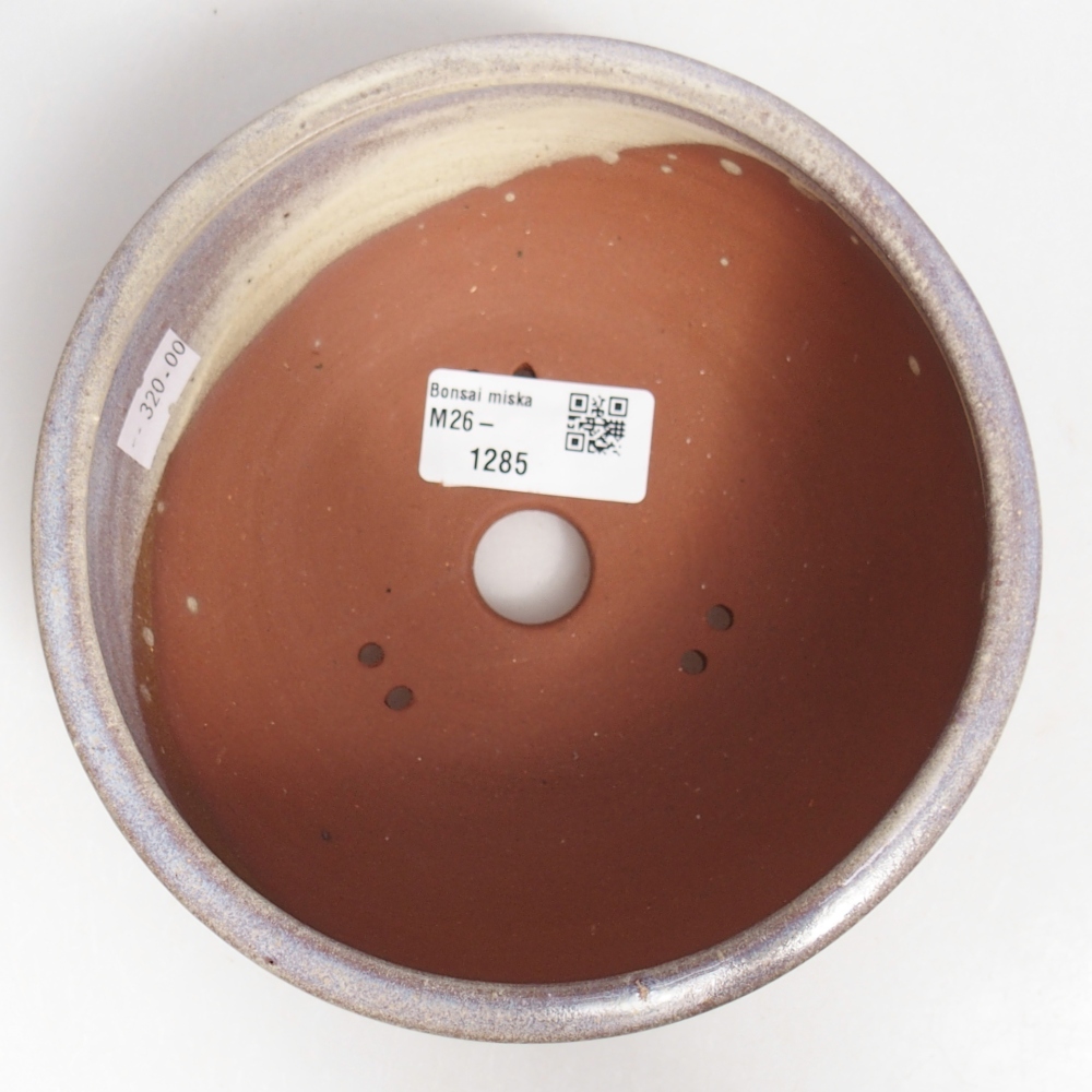 Ceramic bonsai bowl 15 x 15 x 6 cm, colour blue