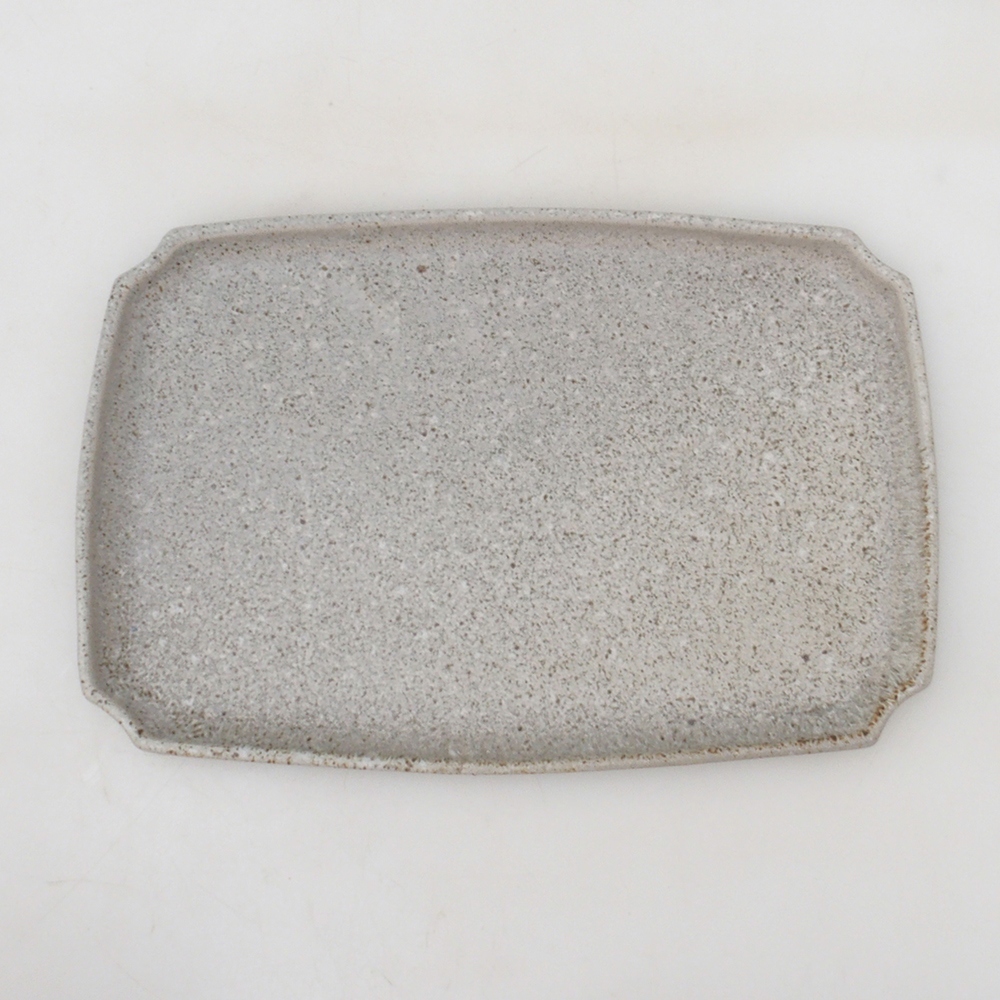 Ceramic saucer H07 - 28 x 19 x 1.5 cm - beige