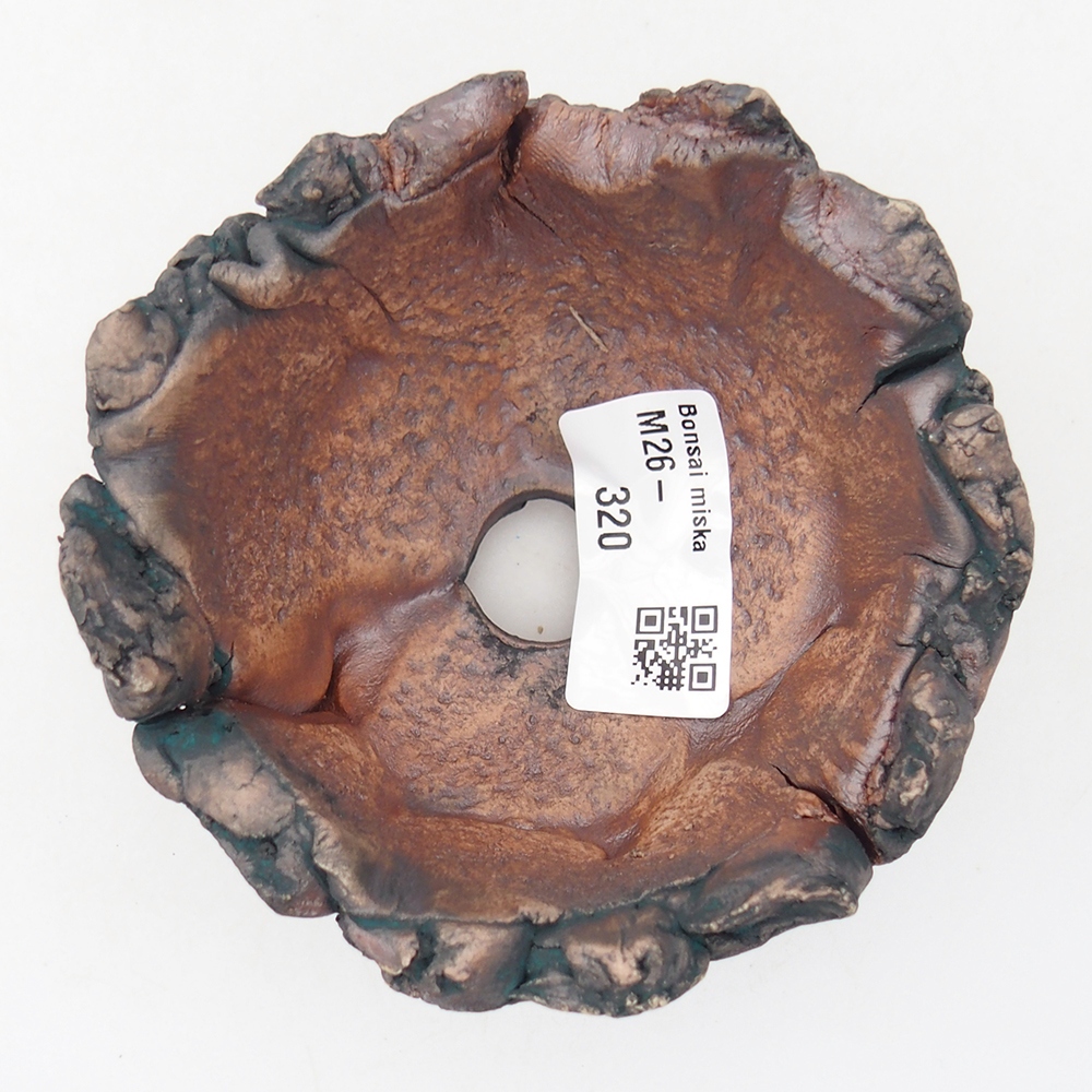 Ceramic Shell 9,5 x 9 x 6 cm , colour green