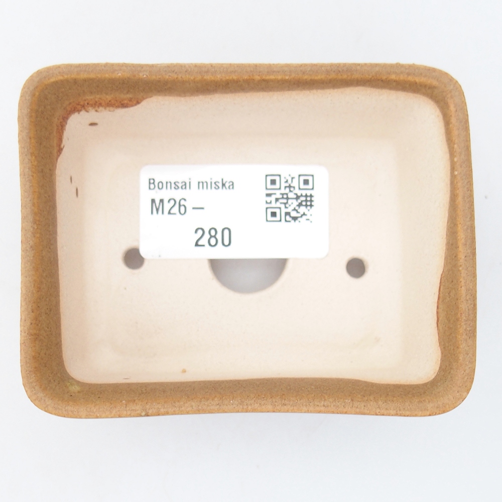 Mini bonsai bowl 8 x 6,5 x 3,5 cm, brown