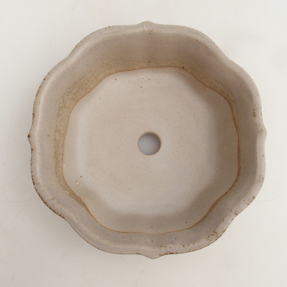 Bonsai bowl H16 - 14.5 x 14.5 x 5 cm. - beige