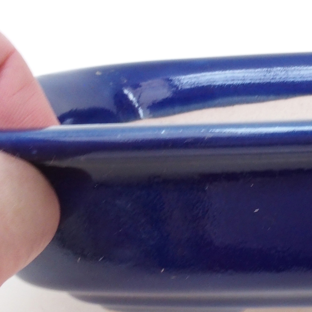 Bonsai bowl H02 - 19 x 13 x 5 cm. - blue