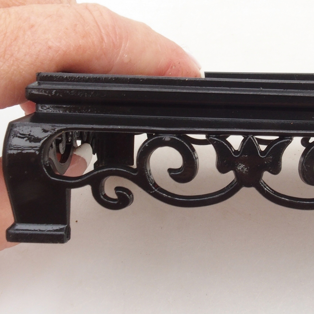 Bonsai table plastic rectangular 15,5 x 10 x 3  cm, color black