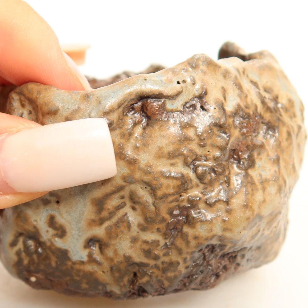 Ceramic Shell, 7.5 x 7 x 5 cm, green