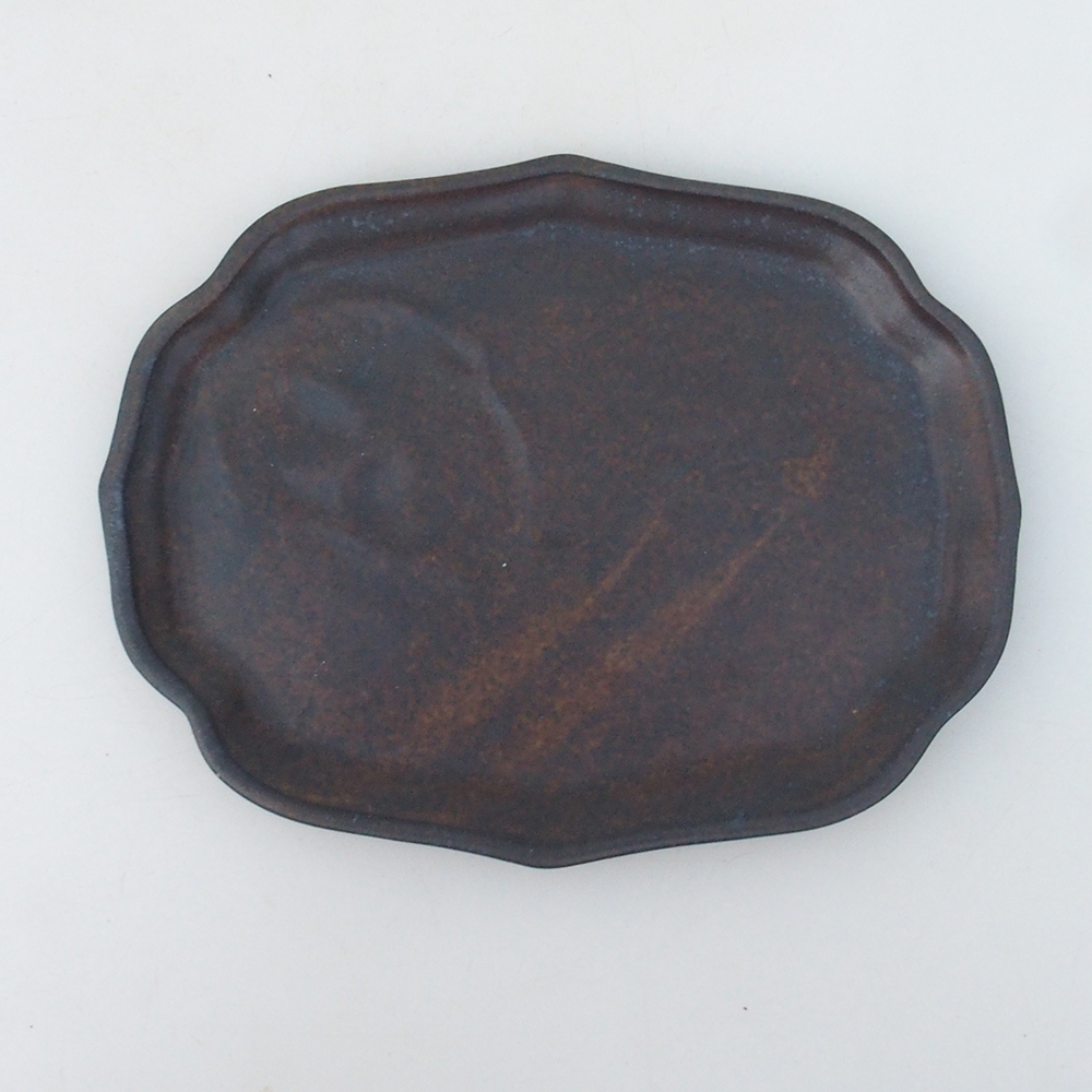 Ceramic bowl H51 -18.5 x 14.5 x 1 cm - brown