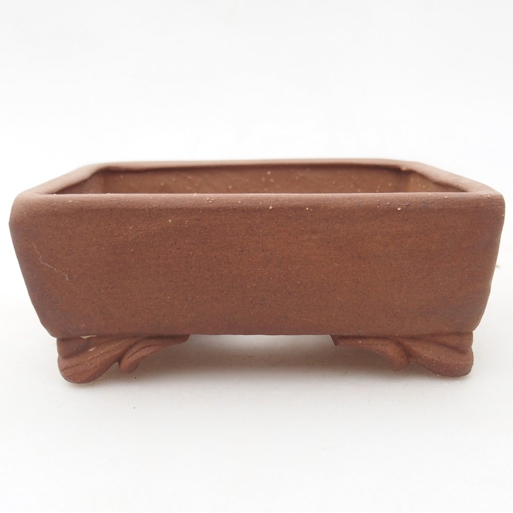 Ceramic bonsai bowl 10 x 8 x 4 cm, brown