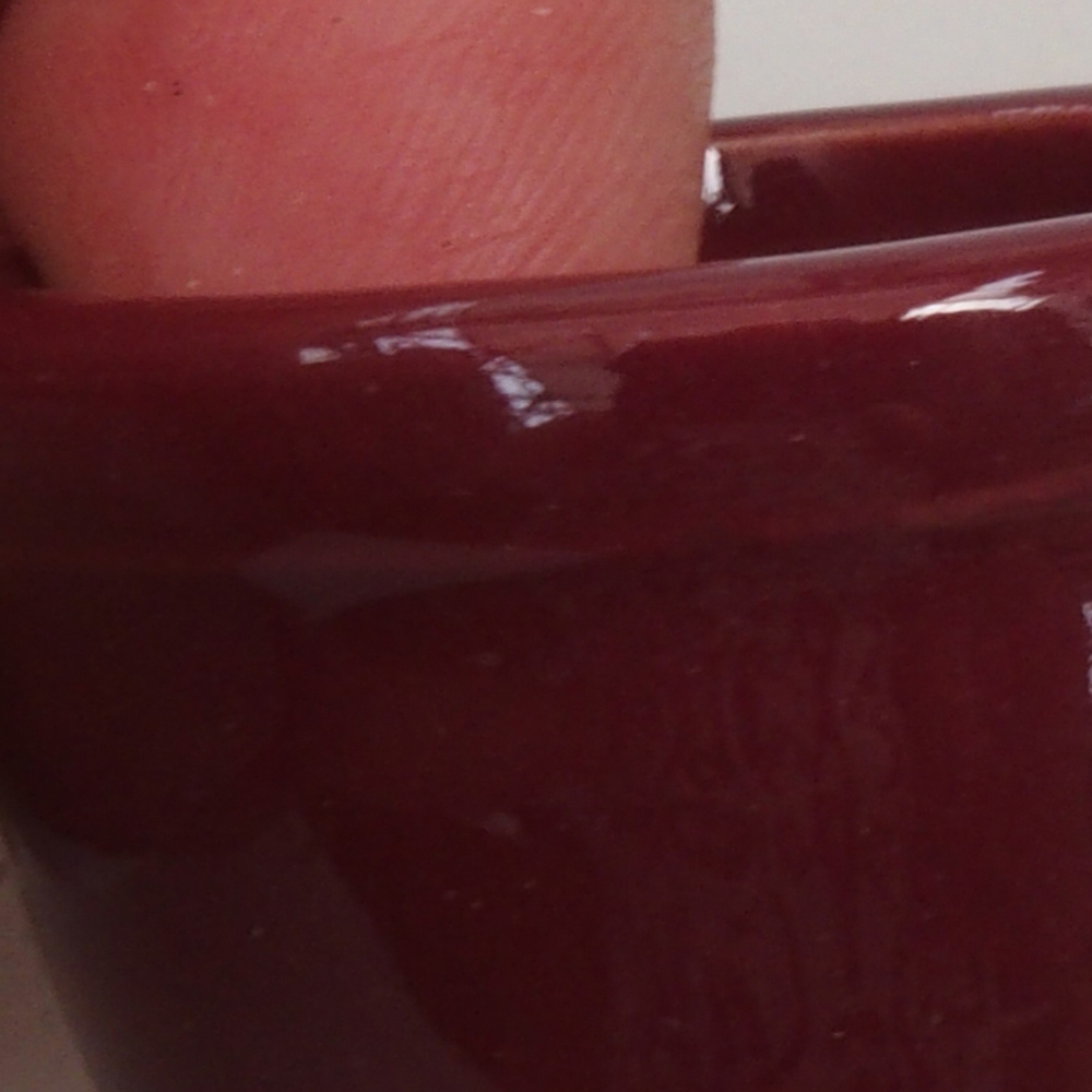 Mini bonsai bowl 3,5 x 3,5 x 2,5 cm, color burgundy