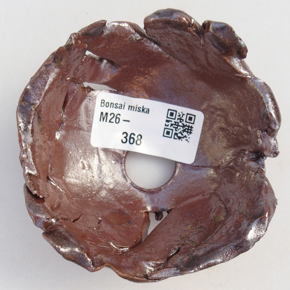 Ceramic Shell 8,5 x 8,5 x 4 cm , colour brown