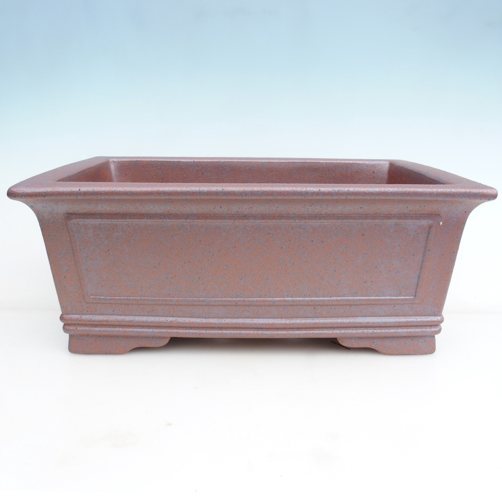 Ceramic bonsai bowl 42 x 29 x 16 cm , metal colour - PERSONAL COLLECTION ONLY or pallet transport