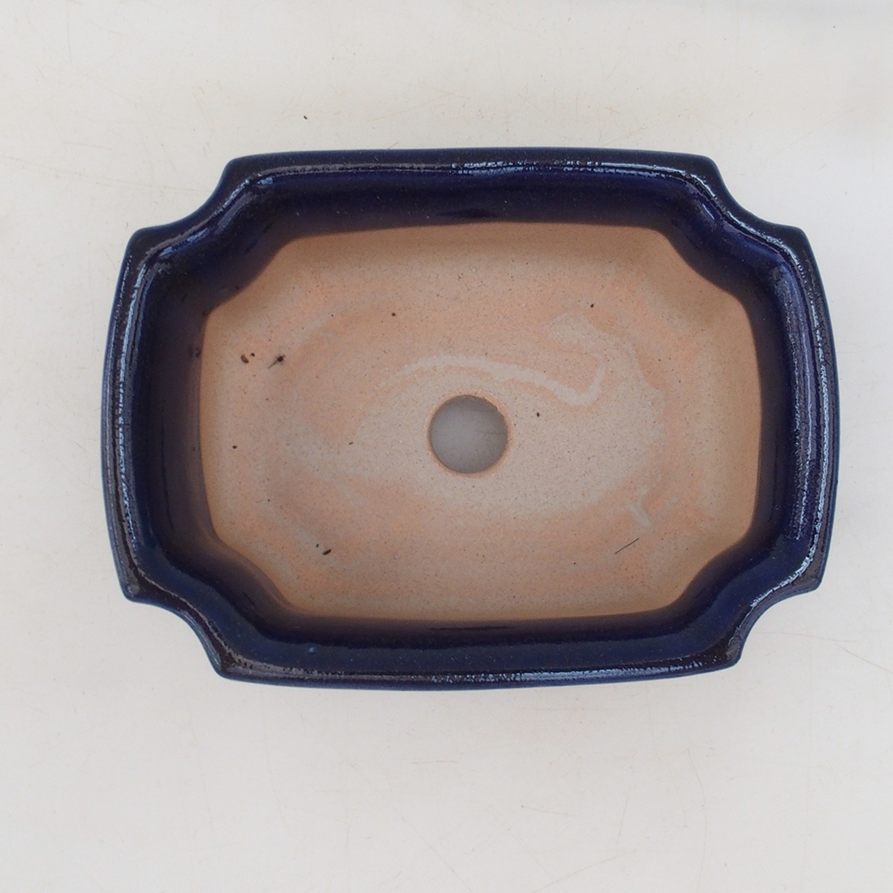 Bonsai bowl H01 - 12 x 9 x 5 cm - blue