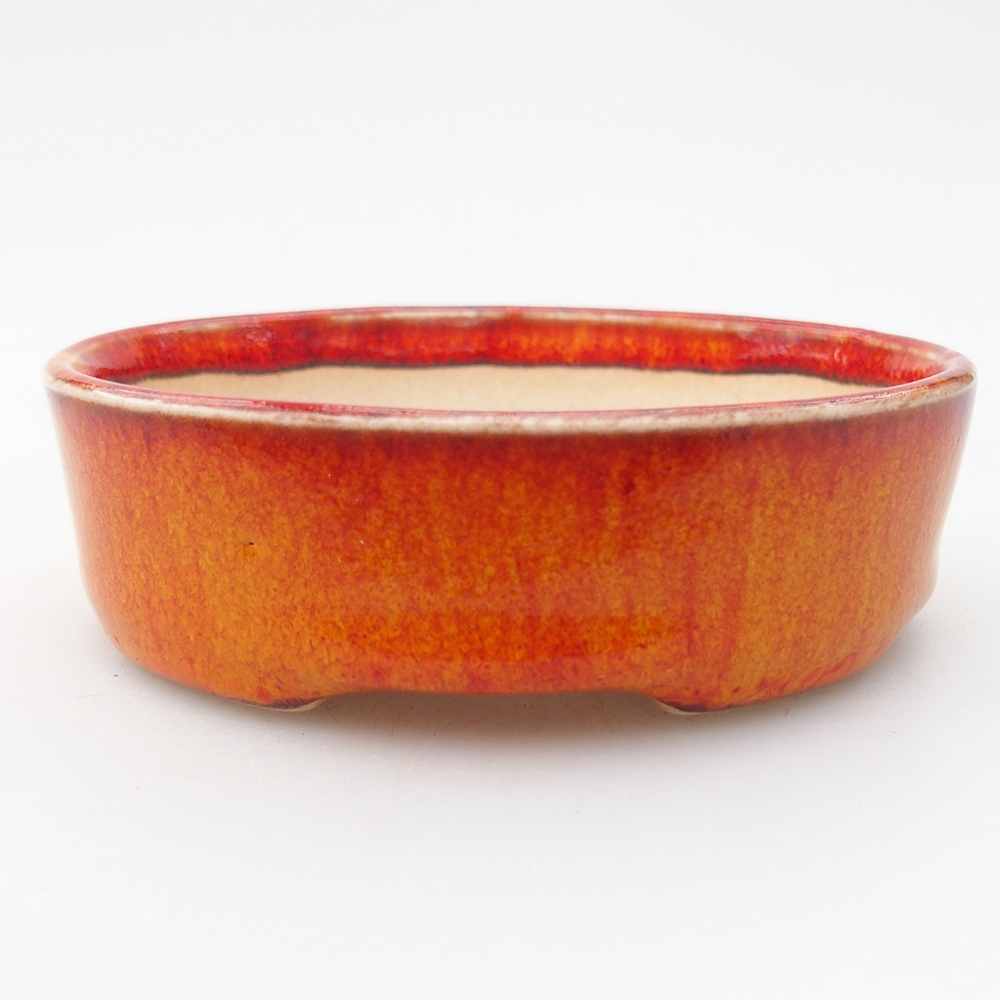 Mini bonsai bowl 9,5 x 8,5 x 3 cm, orange