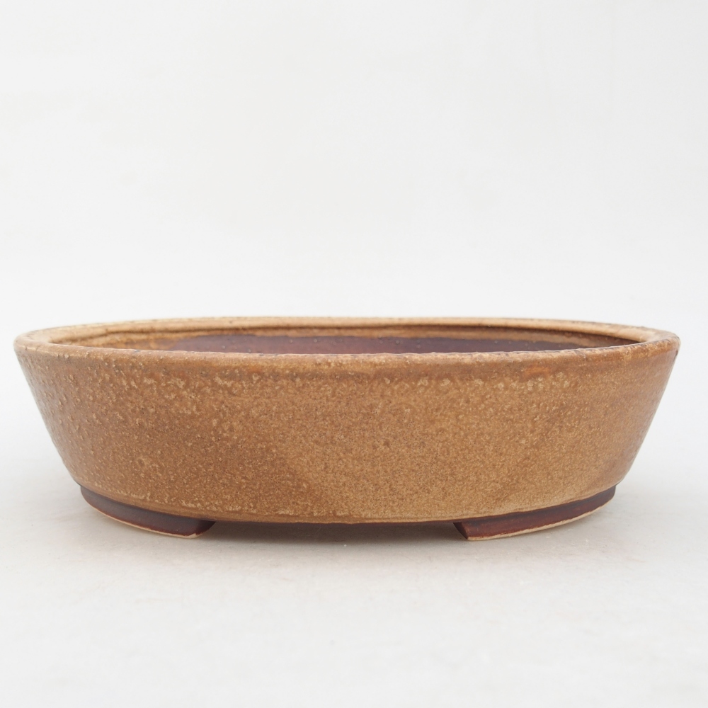 Ceramic bonsai bowl 18,5 x 16,5 x 4,5 cm, pink