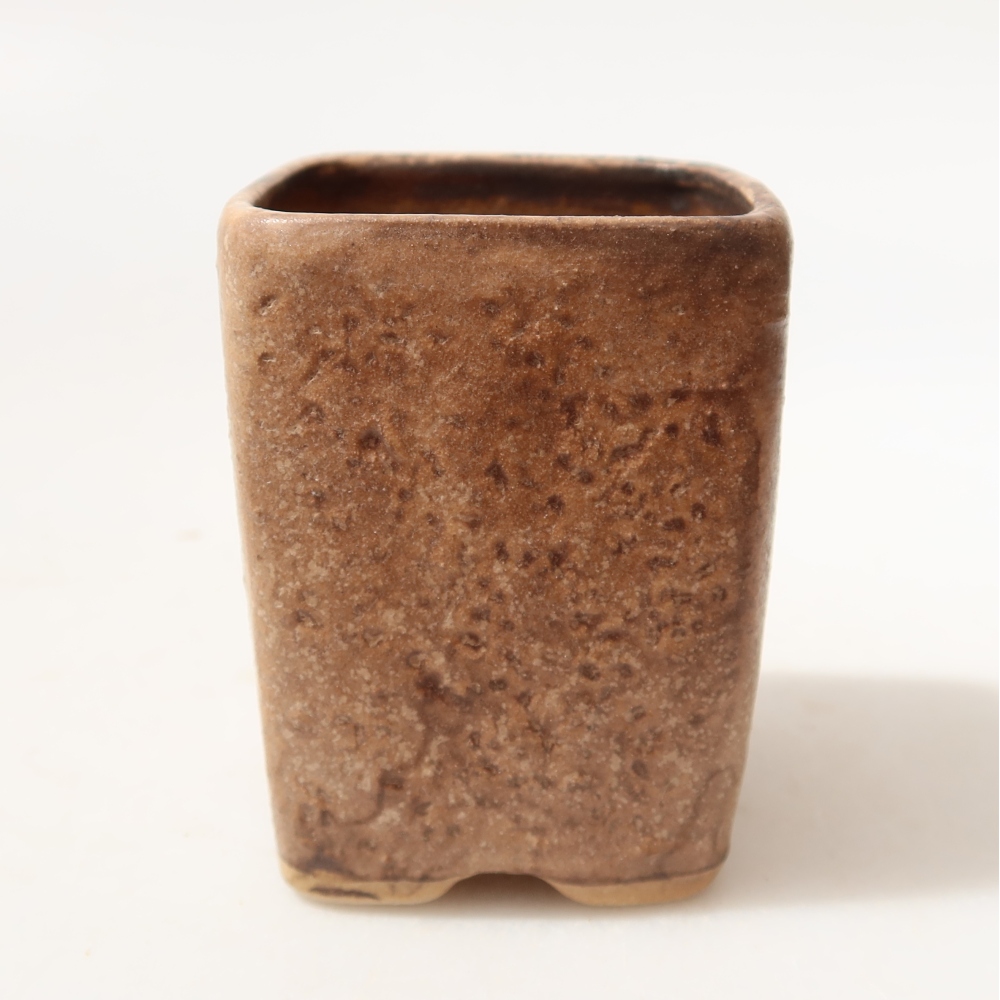 Ceramic bonsai pot, 5 x 5 x 6.5 cm, pink