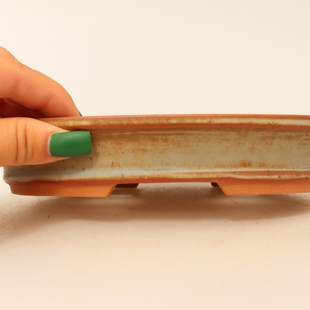 Ceramic Bowl  21 x 14.5 x 3.5 cm, beige