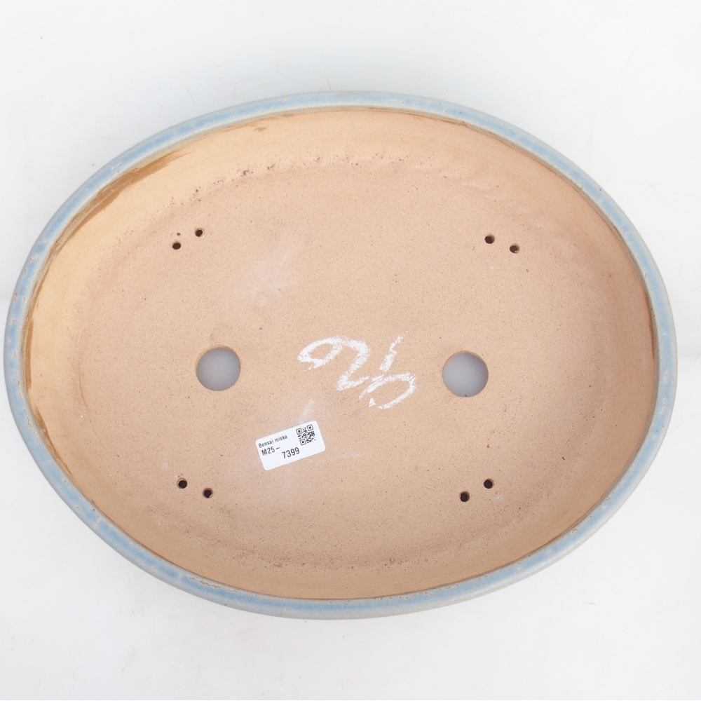 Bonsai bowl 38,5 x 30,5 x 7 cm , colour blue