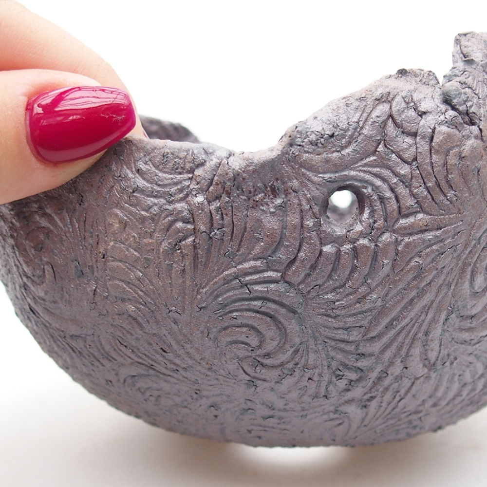 Ceramic Shell 13 x 12,5 x 8,5 cm, color: metal