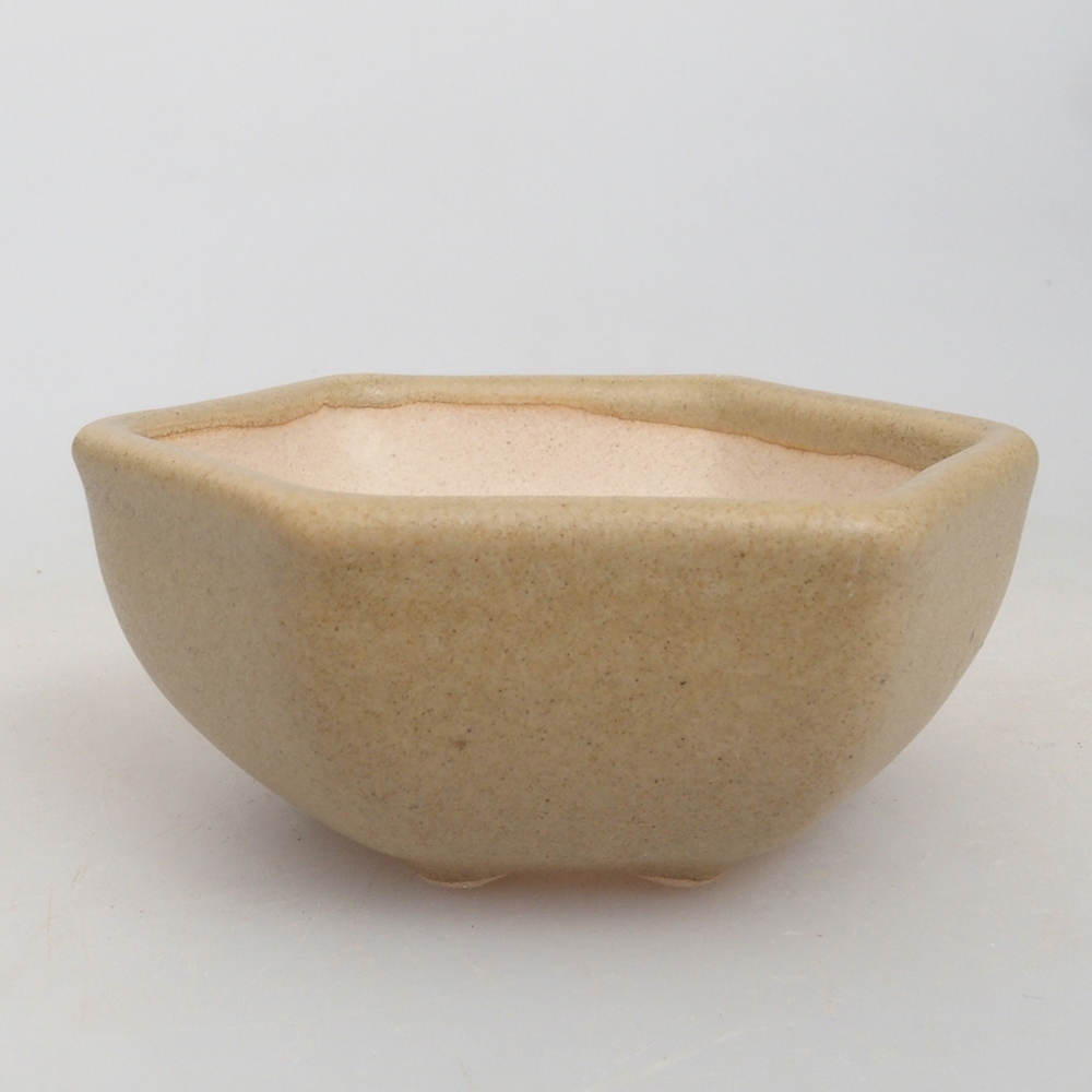 Mini bonsai bowl 6,5 x 6 x 2,5 cm, color brown