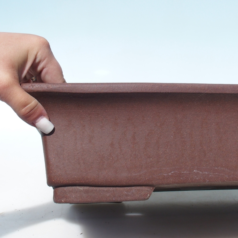 Bonsai bowl 46 x 35 x 10,5 cm - brown