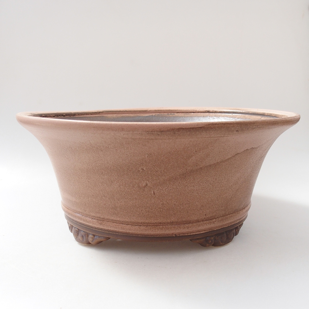 Ceramic bonsai bowl 29 x 29 x 12 cm, pink