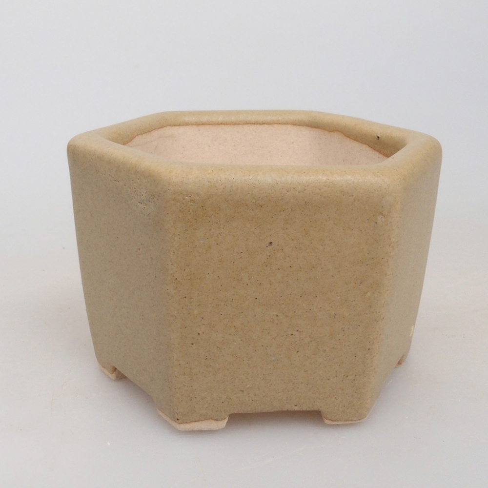 Mini bonsai bowl 6,5 x 6 x 4 cm, color brown