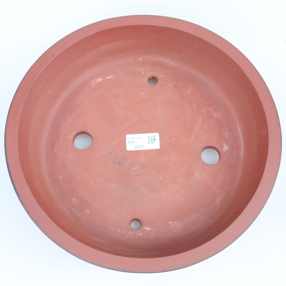 Ceramic Bowl, 30.5 x 30.5 x 7 cm, brick red