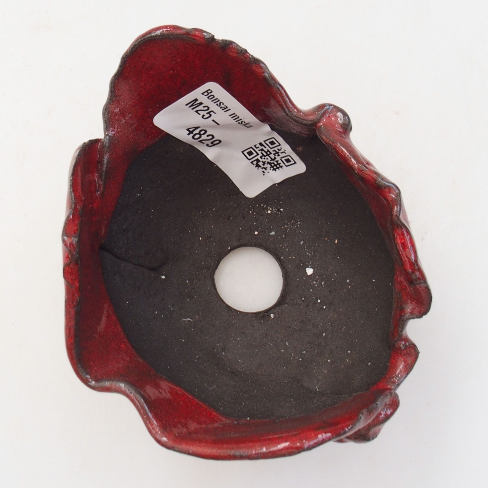 Ceramic shell 8 x 7 x 5,5 cm, color red
