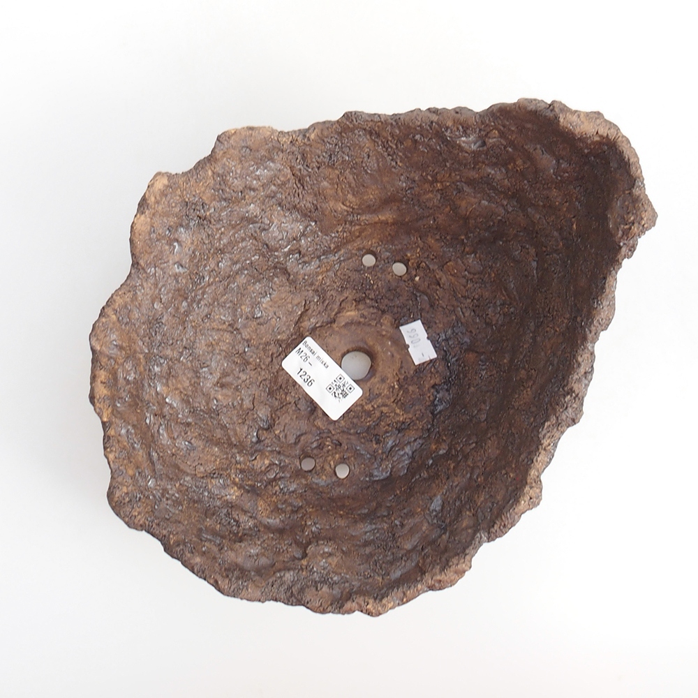 Ceramic shell 19 x 15 x 14 cm , colour brown