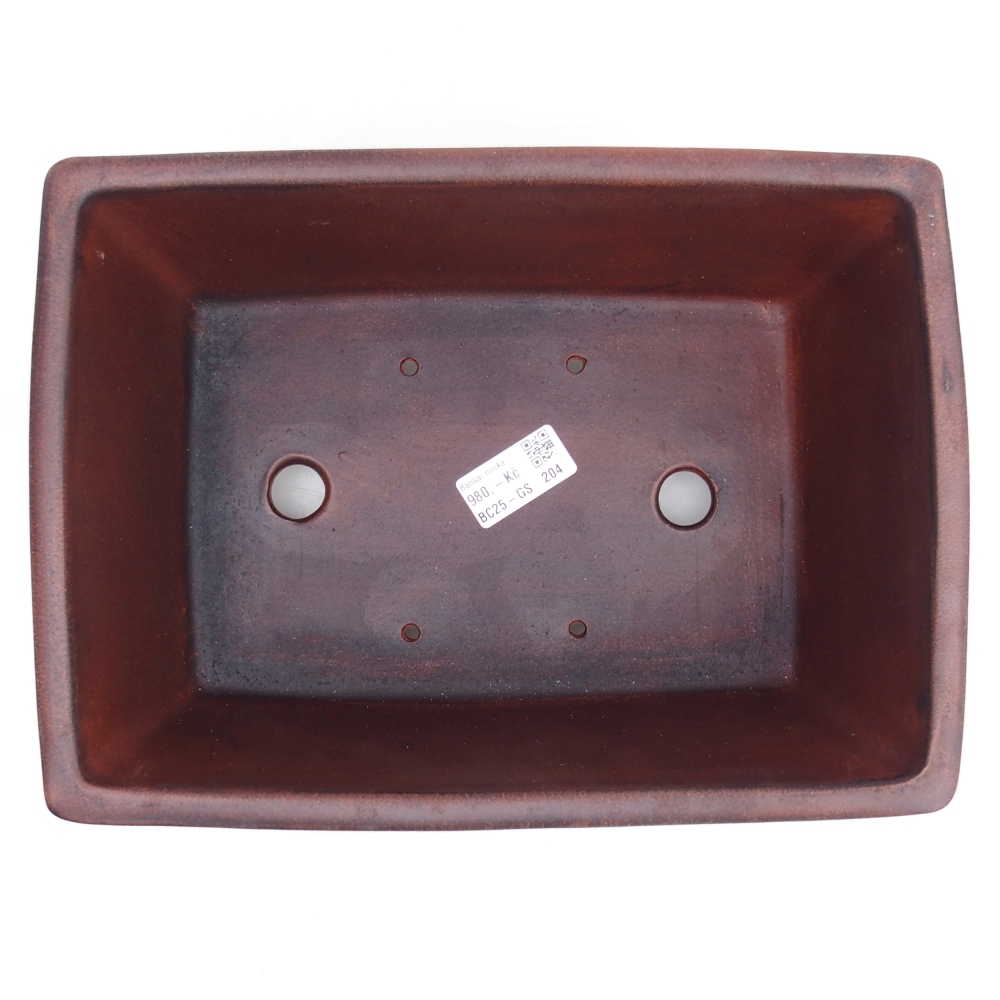 Ceramic bonsai bowl 28 x 20,5 x 11 cm, brown