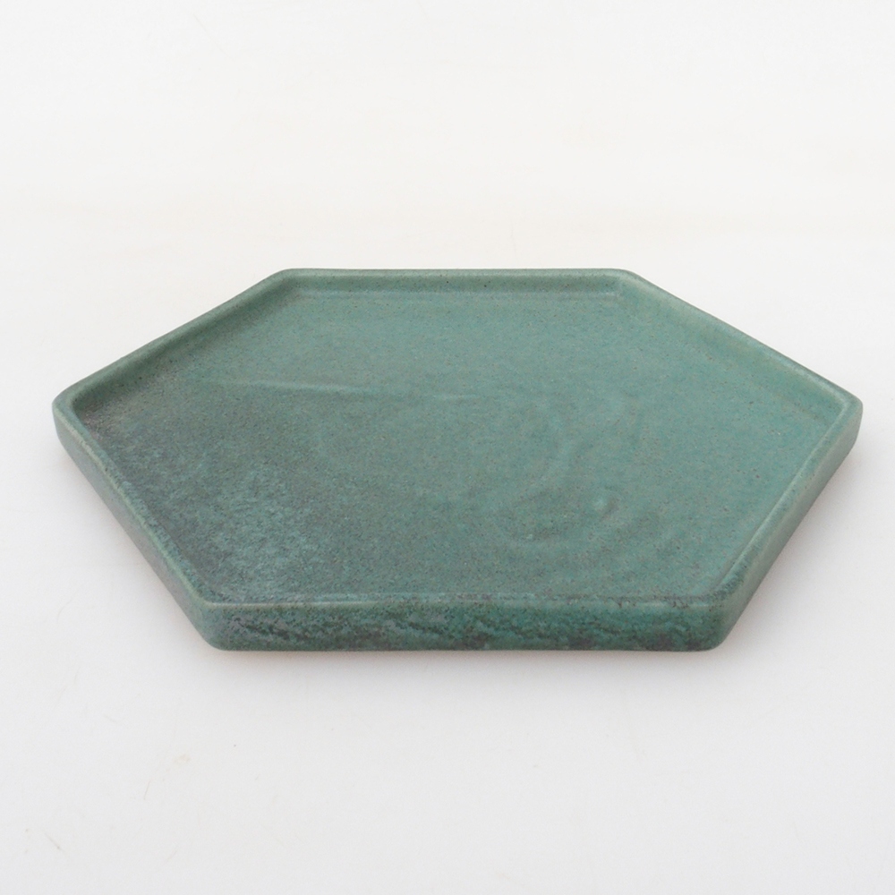 Ceramic bowl H53 -18.5 x 17 x 1 cm - green