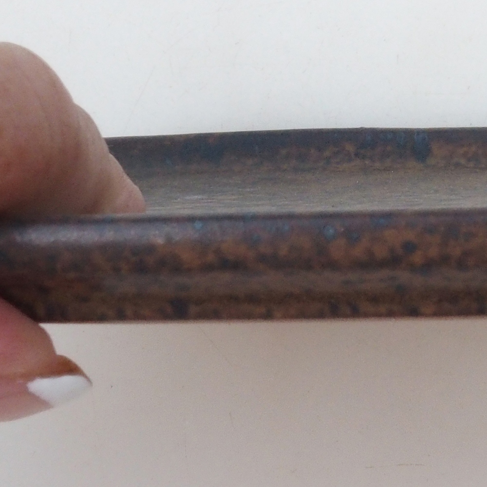 Ceramic bowl H37 -14.5 x 13 x 1 cm - brown