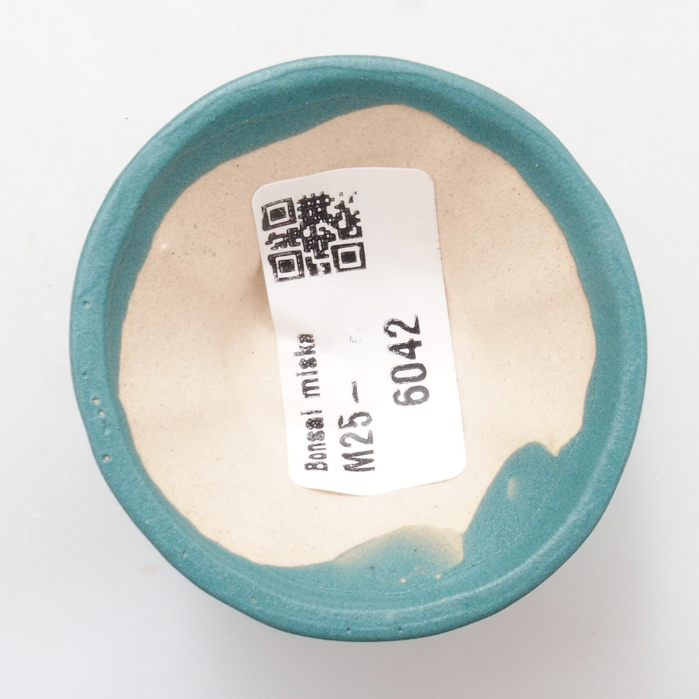 Ceramic bonsai bowl 5,5 x 5,5 x 2,5 cm, color blue