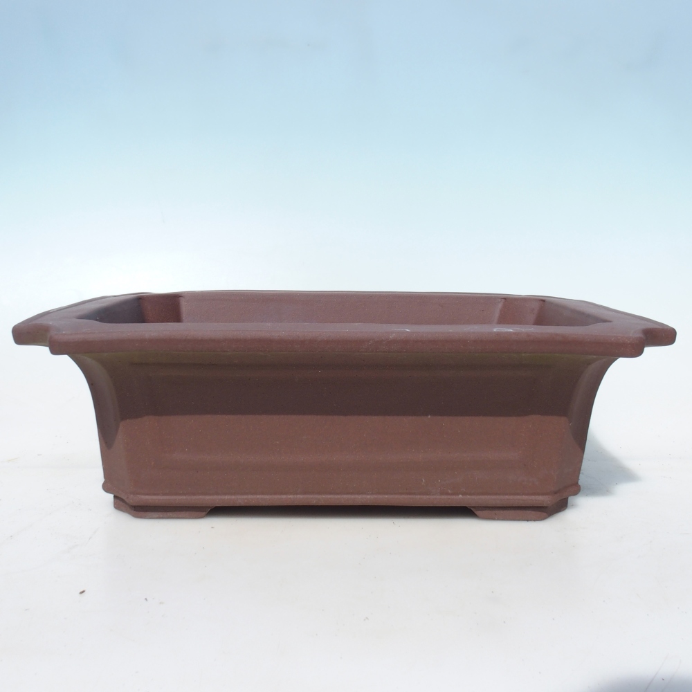Bonsai bowl 40,5 x 31,5 x 13 cm birch brown