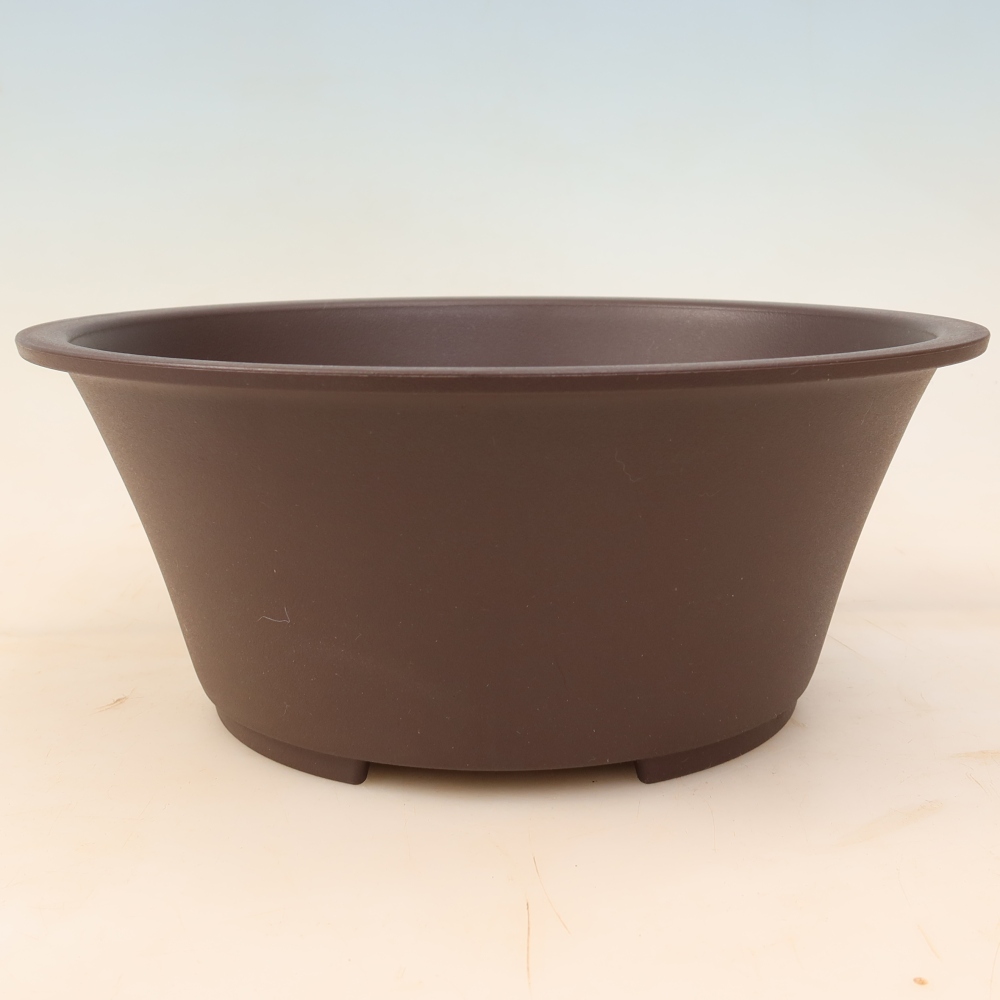 MP-25 Brown Plastic Bonsai Pot - 26.5 x 26.5 x 11 cm