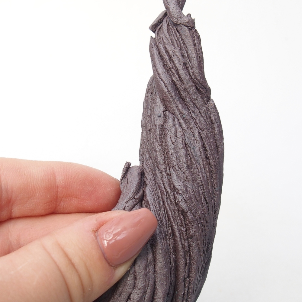 Ceramic Shell 11 x 6,5 x 14,5 cm , metallic colour