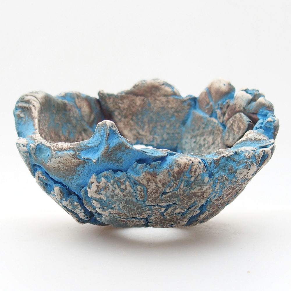 Ceramic Shell 9 x 9 x 6 cm , colour blue