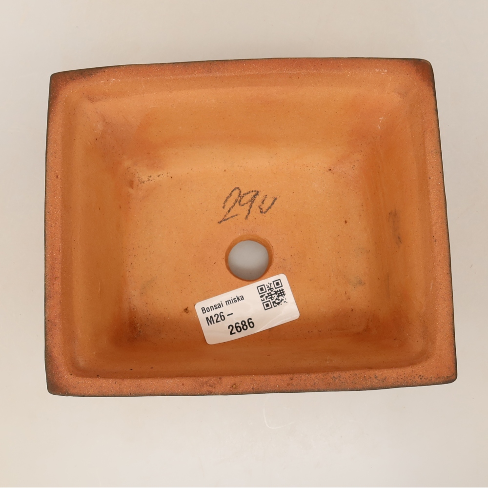 Ceramic Bowl  14.5 x 12.5 x 7 cm, brick red
