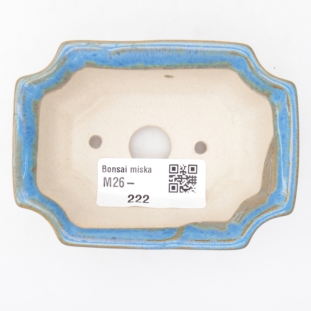Mini bonsai bowl 9 x 6,5 x 3,5 cm, colour blue