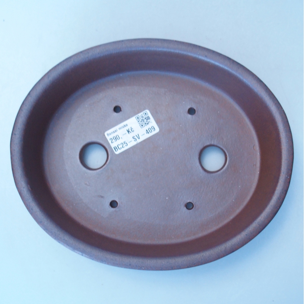 Bowl 20,5 x 17 x 5 cm brown