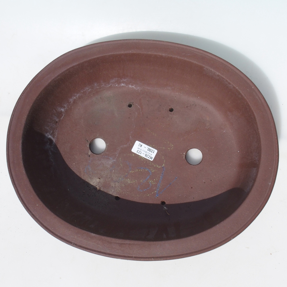 Bonsai bowl 41,5 x 33,5 x 10 cm birch brown