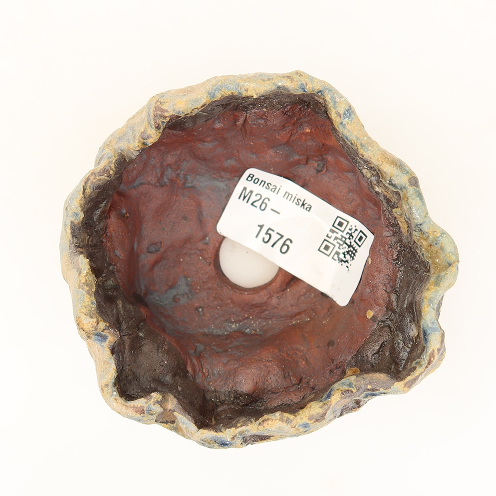 Ceramic Eggshell, 7.5 x 7 x 5 cm, blue