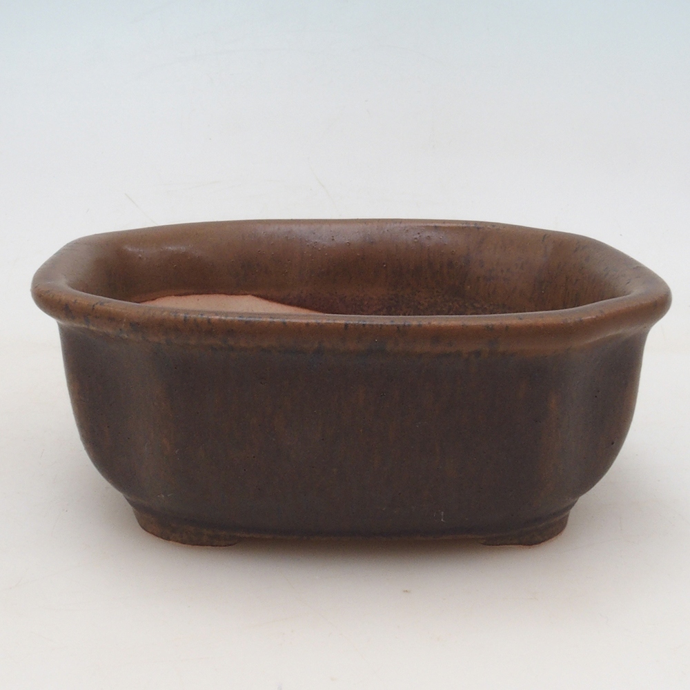 Bonsai bowl + saucer H32 - brown