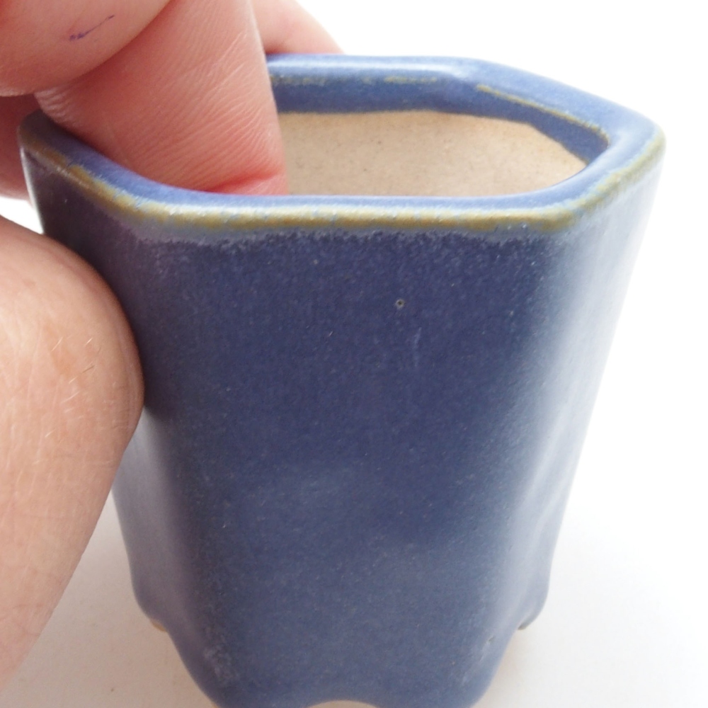 Mini bonsai bowl 5 x 5 x 5 cm, color blue
