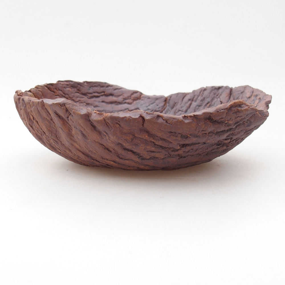 Ceramic Shell 19,5 x 18 x 6,5 cm , colour brown