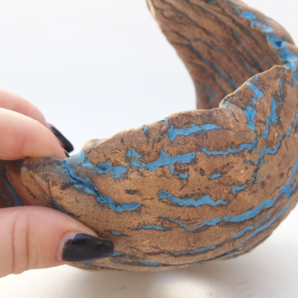 Ceramic shell 14 x 13 x 14 cm , colour yellow